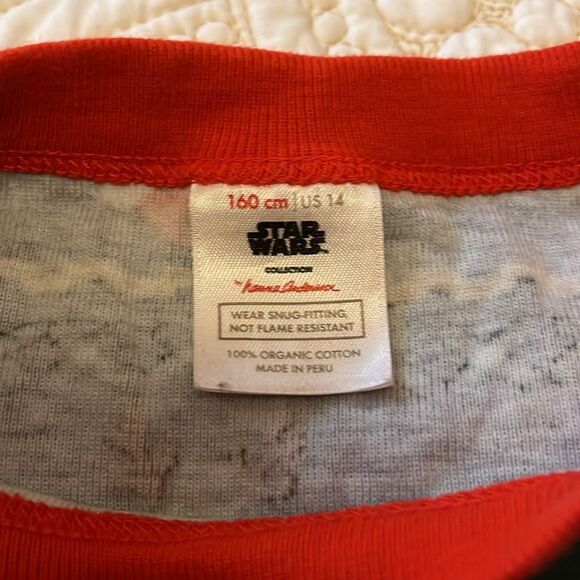 Hanna Andersson Baby Yoda Star Wars Cotton Christmas Pajama Set size 14 - Picture 8 of 8